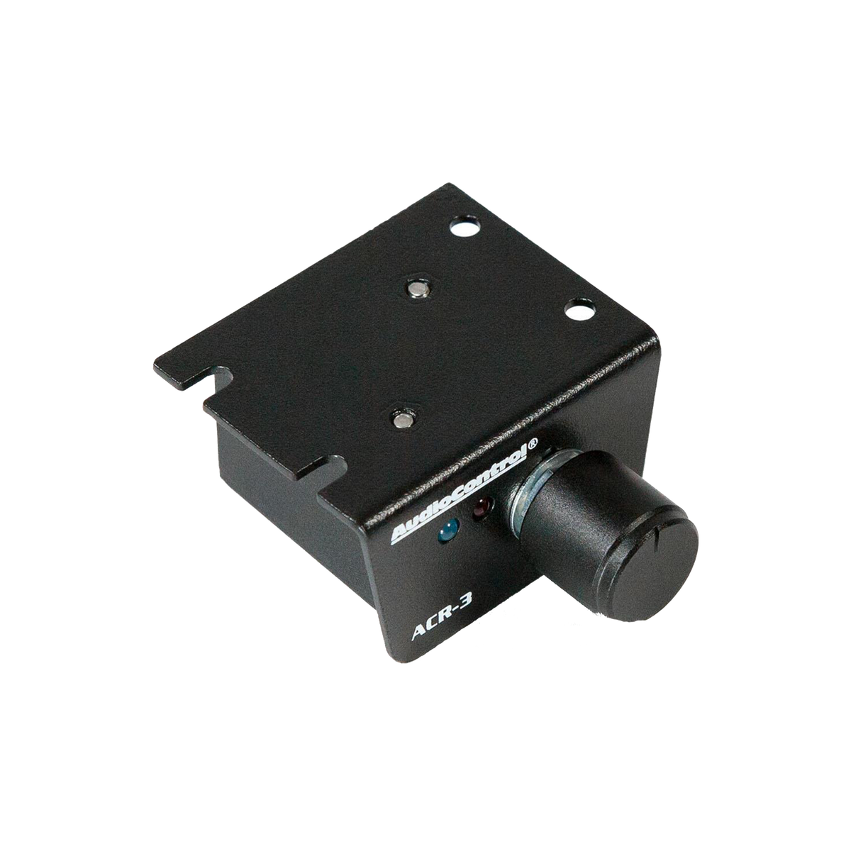 Black electronic ACR-3 with a knob on a white background