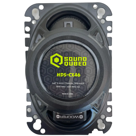 SoundQubed SoundQubed HDS Series 4x6" Coaxial 2-way Speakers (Pair) - Car Audio