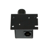 Black electronic ACR-1 with a socket on a white background