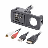 USB/AUX/HDMI® Replacement Panel - Jeep® 2014-2018 — AXUSB-JP1