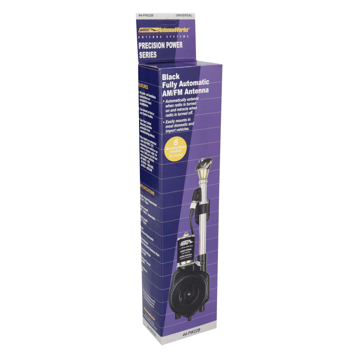 Fully Automatic Power Antenna | Black — 44-PW22B