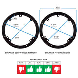 Speaker Spacer - Universal 1" for 6" to 6.75" Speakers — 82-4301