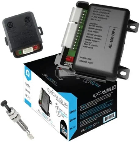 Omega Excalibur AL-100-DP alarm module, accessory module, switch and retail box