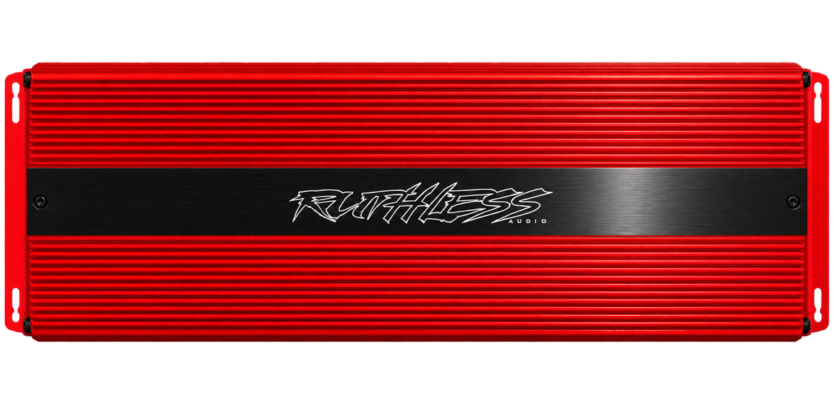 Ruthless Audio Ruthless Audio 12500.1 Red 12,500 Watt Monoblock Amplifier - Car Audio