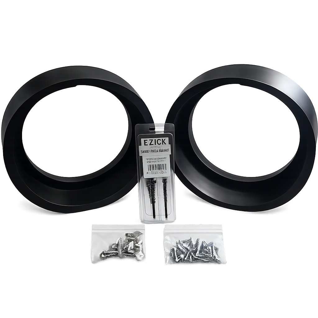 Nagy's Customs 10" Harley Davidson Subwoofer / MidBass Adapter Rings (Pair) 1998-Current