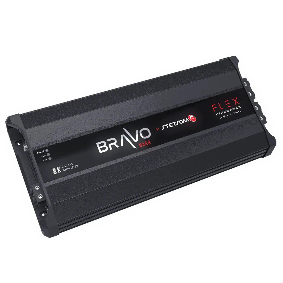 Stetsom BRAVO BASS Flex 8K 0.5~1ohm (Auto) Mono Class D Car Audio Amplifier, Automatic Impedance System 0.5 to 1 Ohm - Trinity Car Audio