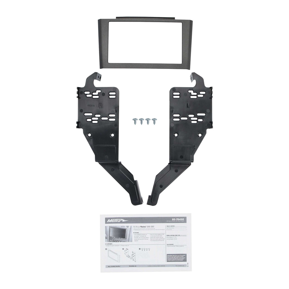 Nissan Maxima 2000-2003 (without factory NAV or small radio/pocket combo) — 95-7645G