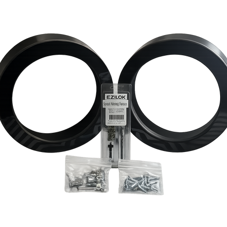 Nagy's Customs 10" Harley Davidson Subwoofer / MidBass Adapter Rings (Pair) 1998-Current - additional view