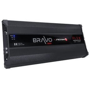 Stetsom BRAVO BASS Flex 8K 0.5~1ohm (Auto) Mono Class D Car Audio Amplifier, Automatic Impedance System 0.5 to 1 Ohm - Trinity Car Audio