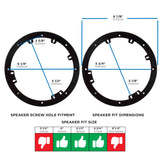 Speaker Spacer - Universal 1/2" for 6.5" to 6.75" Speakers — 82-4401