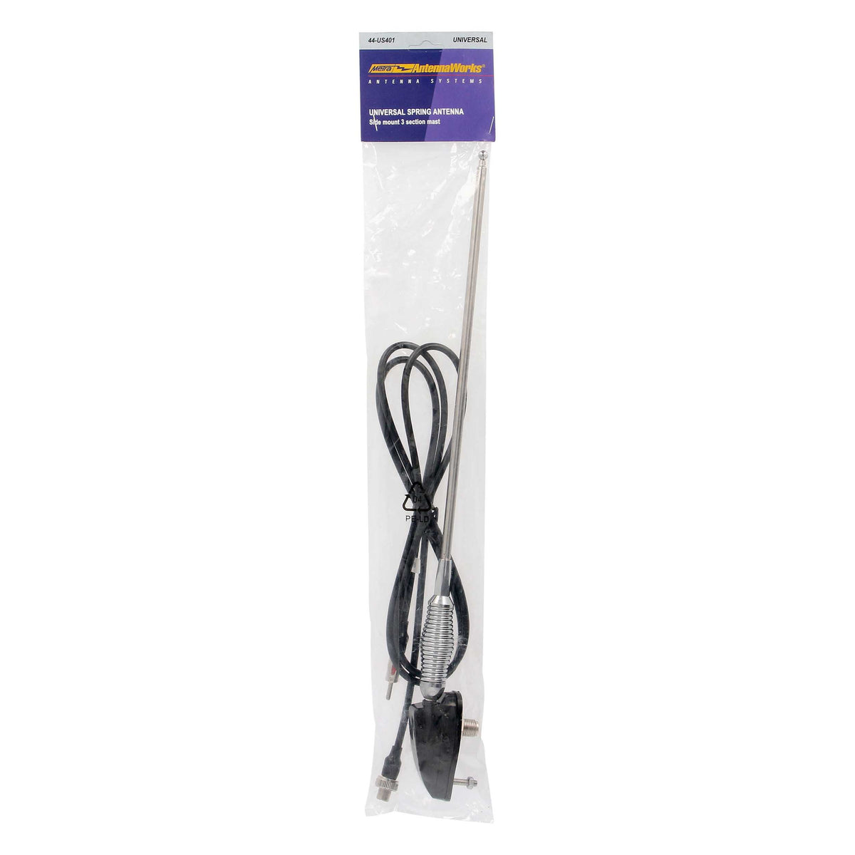 Universal Antenna with Spring | Stainless Steel | 31" — 44-US401