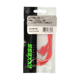USB Type C Replacement Cable | 3 ft. | Red — AXUSBC-RD