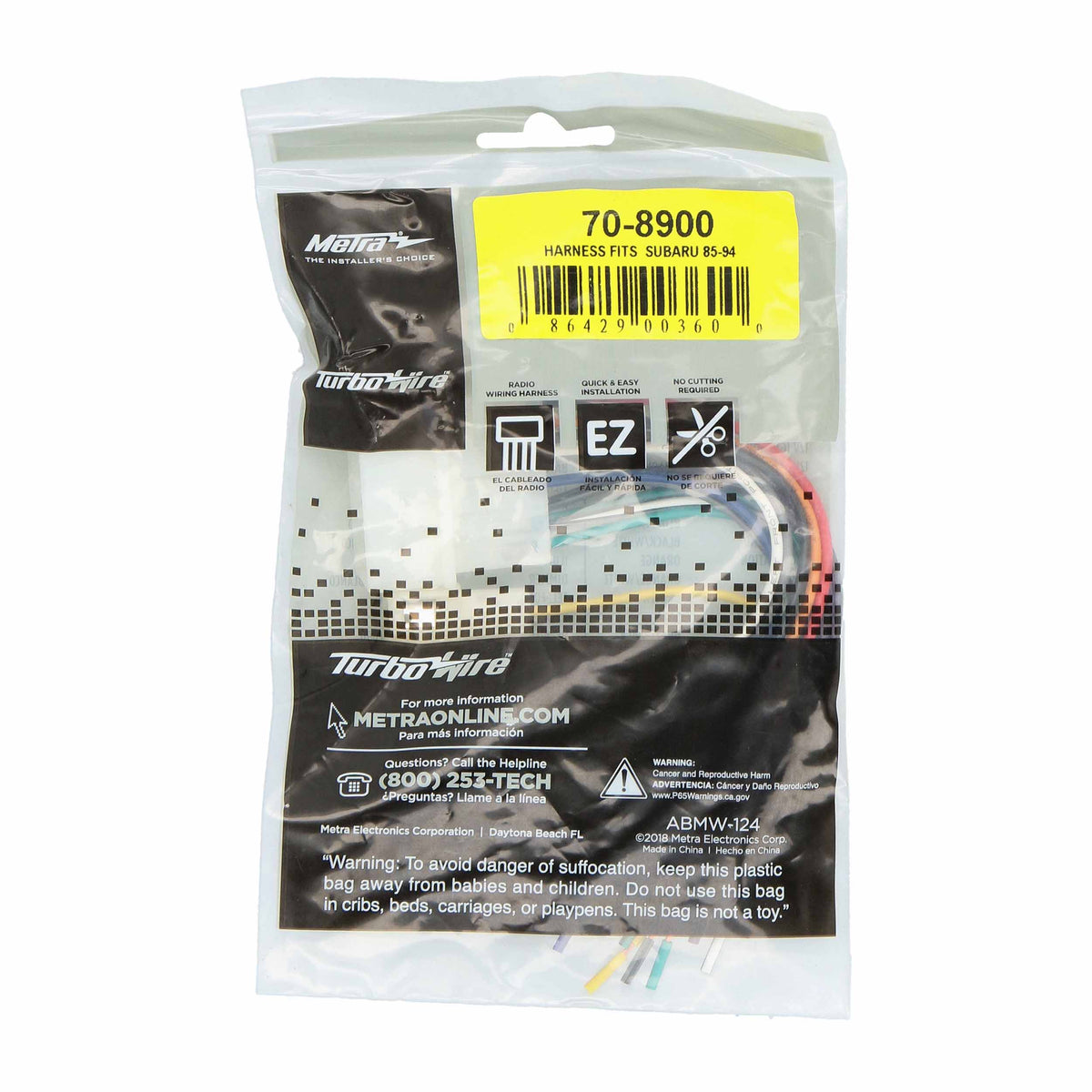 Radio Replacement Harness - Subaru 1985-1994 — 70-8900