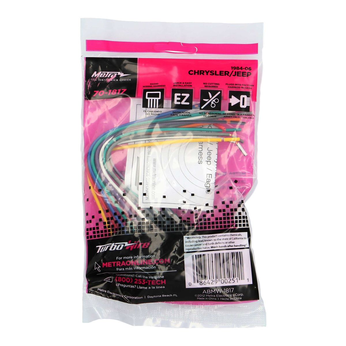 Radio Replacement Harness - Chrysler | Dodge | Eagle | Jeep | Plymouth 1984-2006 — 70-1817