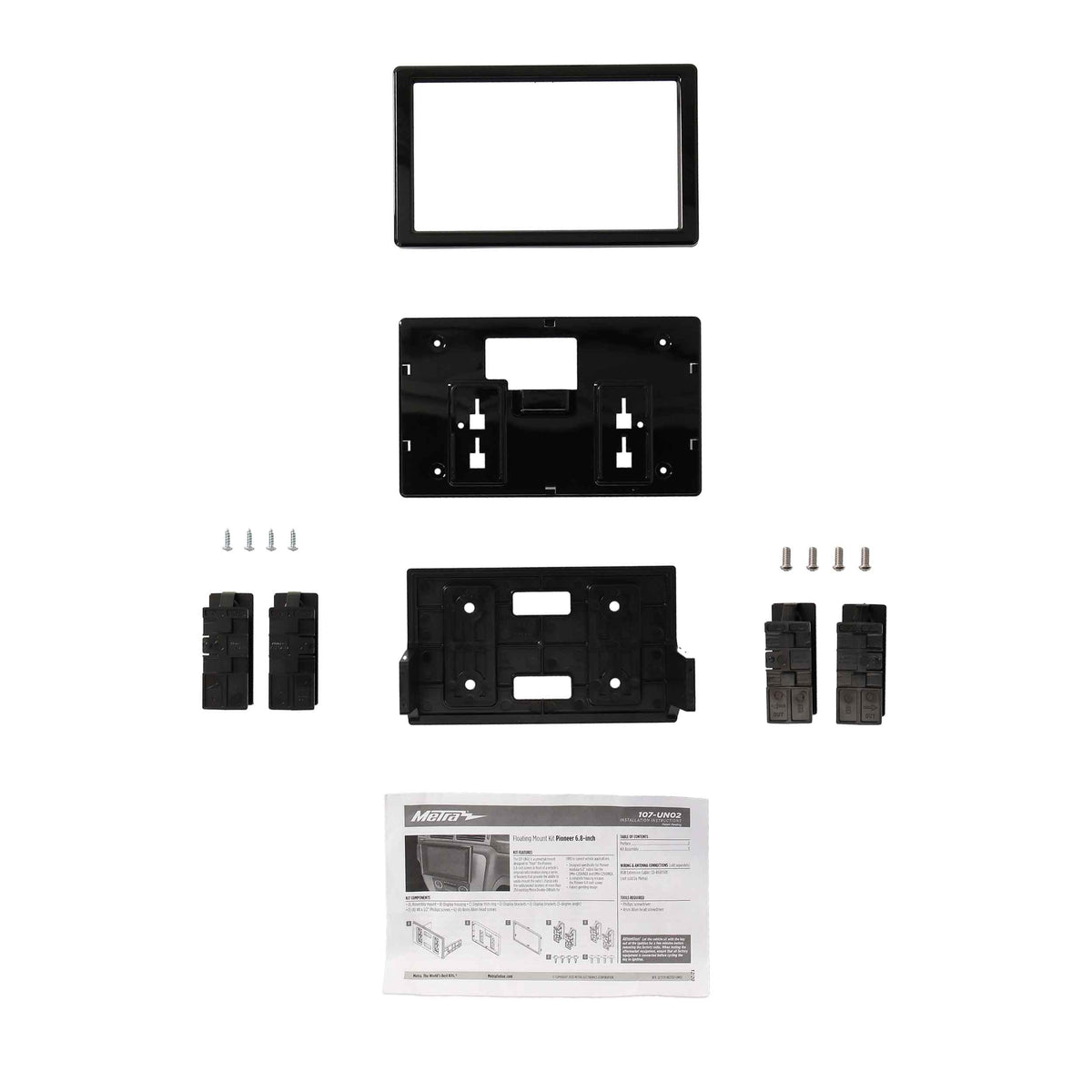 Universal Floating Mount Kit - Fits Pioneer 6.8" Modular Radios — 107-UN02