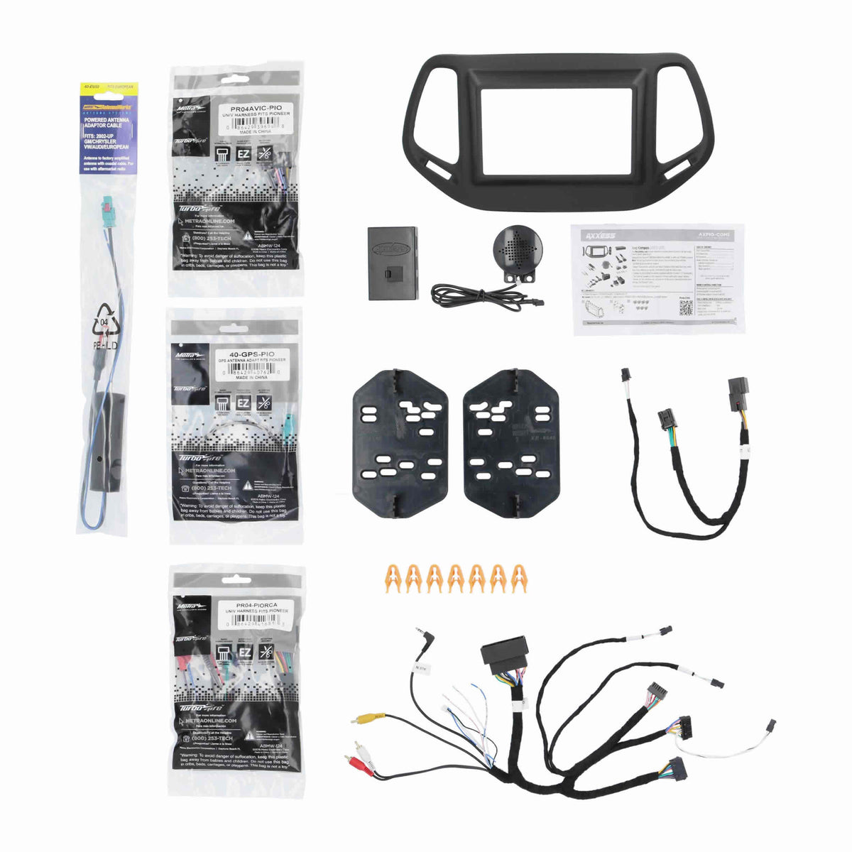Pioneer® Radio Integration Package - Jeep Compass 2017.5-2021 — AXPIO-COM1