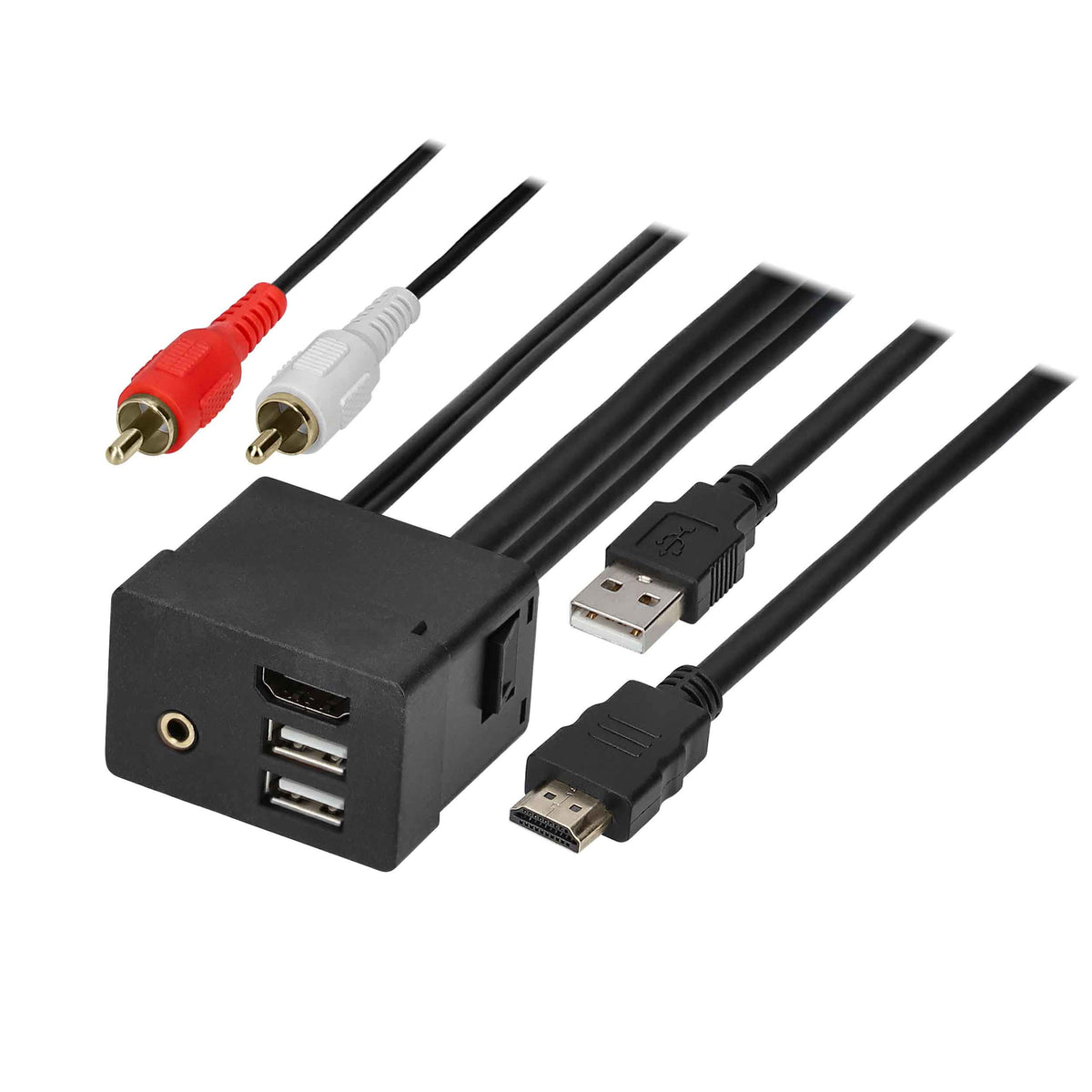 USB/AUX/HDMI® Replacement Panel - Hyundai | Kia 2011-2020 — AXUSB-HK3