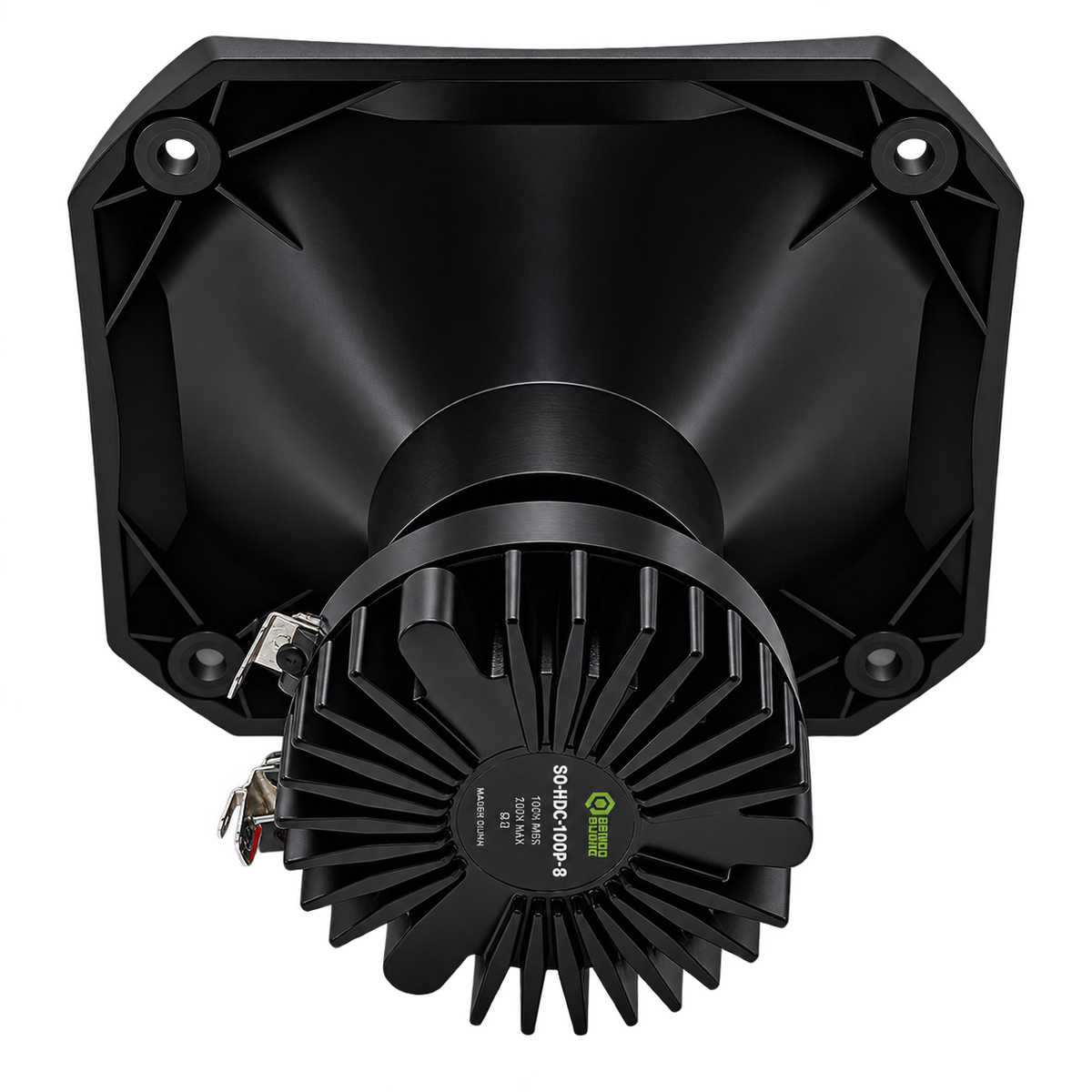 SoundQubed SoundQubed SQ-HDC-1HDP-8 4.5" Horn Diffuser + 1" Phenolic Driver (each) - Car Audio