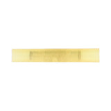 Side view of a translucent yellow insulated butt connector