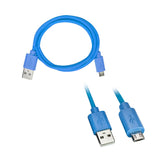 Micro “B” Replacement Cable | 3 ft. | Blue — AXMROB-BL
