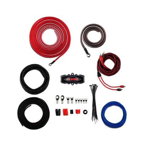 DS18 DS18 AMPKIT8 Advance 8-GA Installation Kit RED - Car Audio