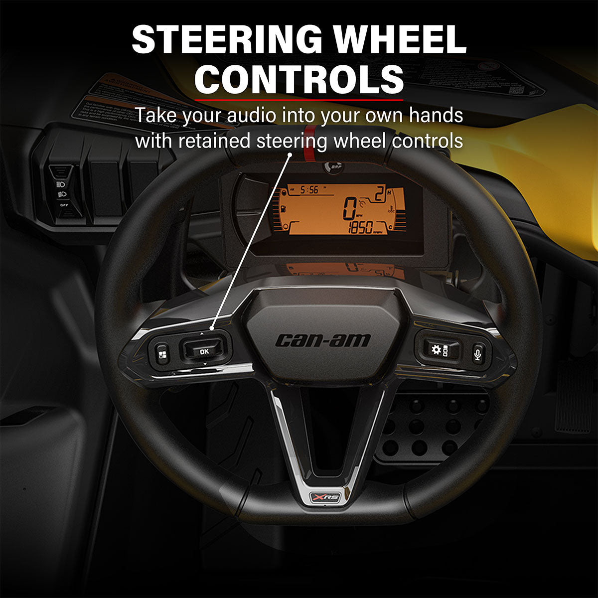 CanAm® Maverick R & X3 BRP™ Touch Screen Front & Rear Speaker RCA Output Harness
