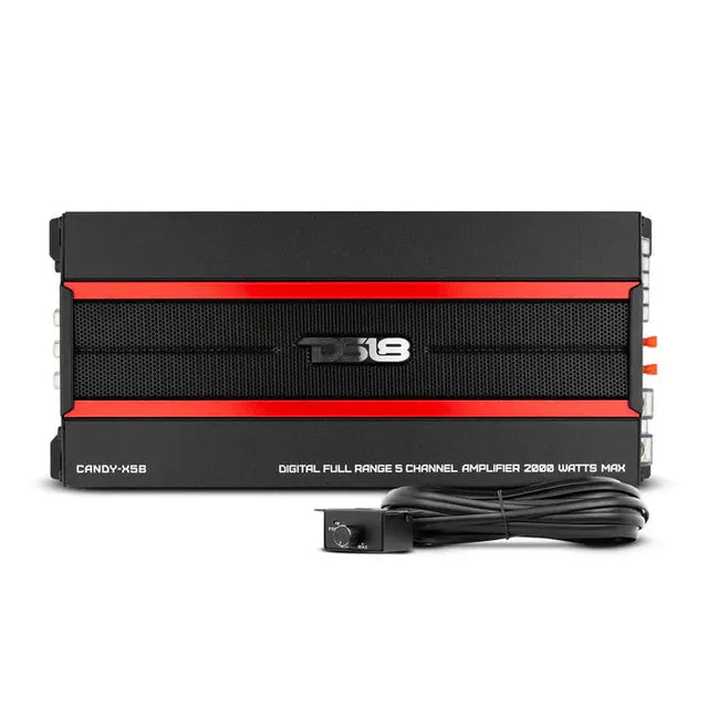 DS18 DS18 CANDY-X5B Full Range 5-Channel Class D Car Amplifier 2000 Watts - Car Audio