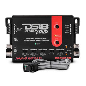 DS18 DS18 DBPX200 Digital Bass Processor With Hi to Low Signal Converter & Speaker Emulator - Car Audio