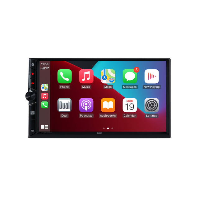 Dual DCPA723W car stereo, product image 1