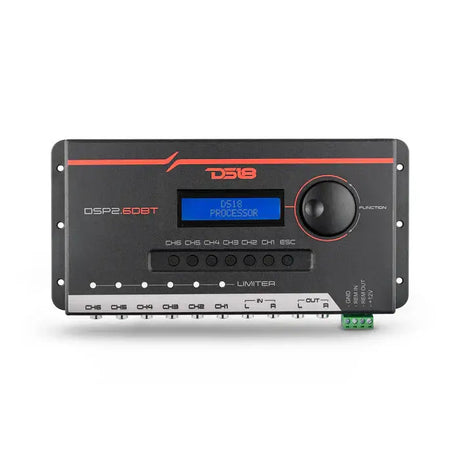 DS18 DS18 DSP2.6DBT 2-Channel In and 6-Channel Out Digital Sound Processor with Bluetooth and LCD Screen - Car Audio
