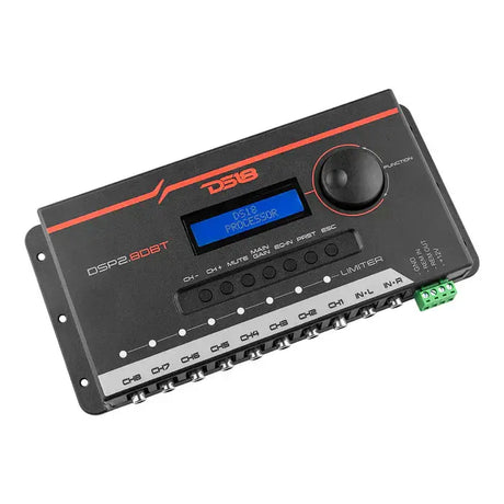 DS18 DS18 DSP2.8DBT 2-Channel In and 8-Channel Out Digital Sound Processor with Bluetooth and LCD Screen - Car Audio