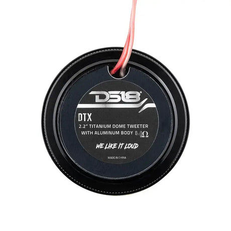 DS18 DS18 DTX 2.2" Sound Quality Titanium Dome Tweeter with Aluminum Body - Car Audio