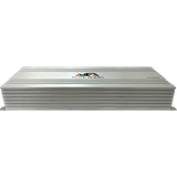 A silver Elite Audio EA4000M 2,000 Watt Monoblock Amplifier featuring horizontal grooves and the Elite Audio logo on top, engineered for competition-grade power, is displayed against a plain white background.