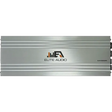A silver Elite Audio EA4000M 2,000 Watt Monoblock Amplifier featuring horizontal lines, the Elite Audio logo, and model number displayed on the front panel, equipped with high-speed MOSFET technology for competition-grade power.