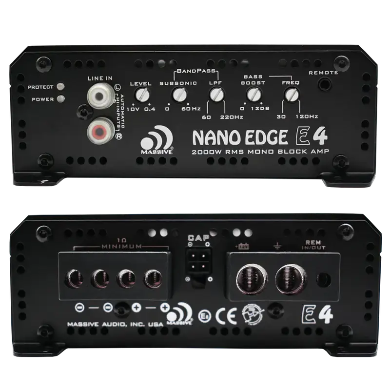 Massive Audio Massive Audio E4 2,000 Watt Monoblock Amplifier - Car Audio