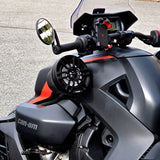 DS18 6.5" Loaded Flat Mount Speaker Pods with Amplifier, Installation Kit and RGB LED Lights, Package for Can-Am Spyder &