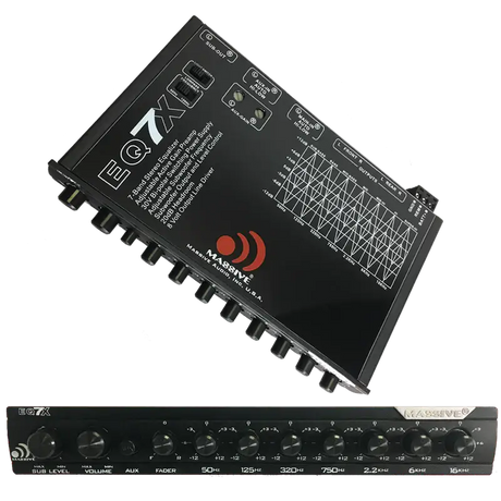 Massive Audio Massive Audio EQ7X 7 Band Graphic Equalizer - Car Audio