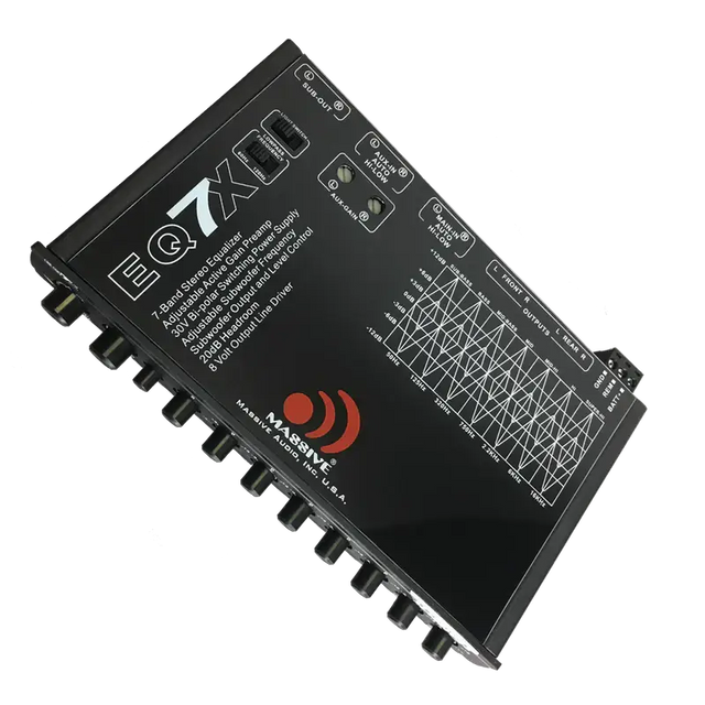 Massive Audio Massive Audio EQ7X 7 Band Graphic Equalizer - Car Audio
