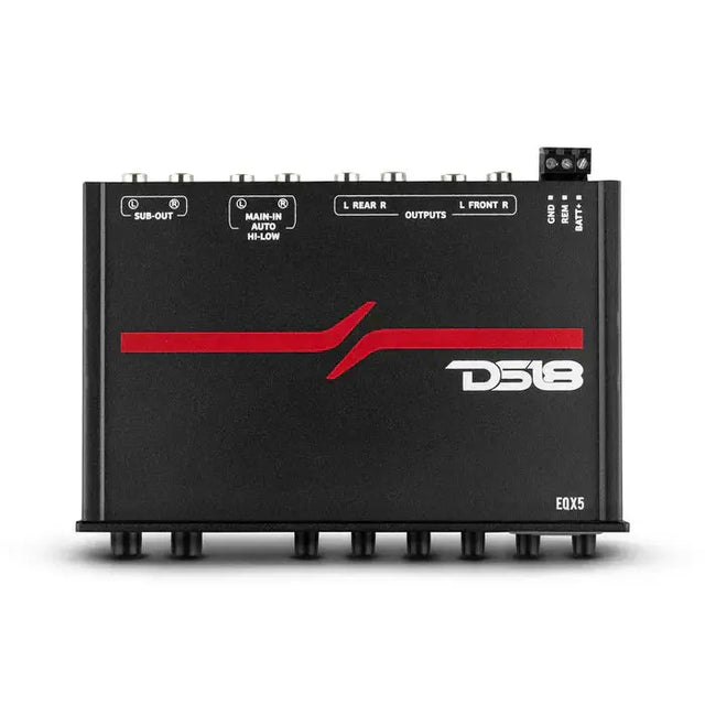 DS18 DS18 EQX5 High Volt 5-Band Equalizer with High Level Input - Car Audio