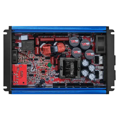 DS18 DS18 FRP-2.5K/BL FRP Compact Full-Range Class D 1-Channel Amplifier 2,500 Watts Rms @ 1-Ohm BLUE - Car Audio
