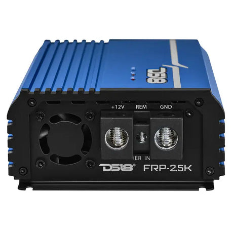 DS18 DS18 FRP-2.5K/BL FRP Compact Full-Range Class D 1-Channel Amplifier 2,500 Watts Rms @ 1-Ohm BLUE - Car Audio