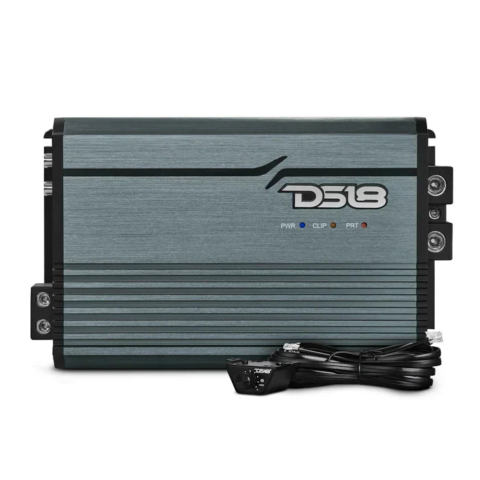 DS18 DS18 FRP-2.5K/TI FRP Compact Full-Range Class D 1-Channel Amplifier 2,500 Watts Rms @ 1-Ohm TITANIUM - Car Audio