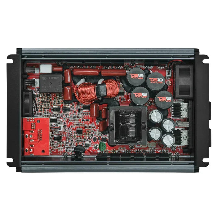 DS18 DS18 FRP-2.5K/TI FRP Compact Full-Range Class D 1-Channel Amplifier 2,500 Watts Rms @ 1-Ohm TITANIUM - Car Audio