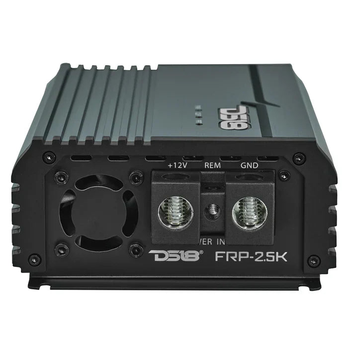 DS18 DS18 FRP-2.5K/TI FRP Compact Full-Range Class D 1-Channel Amplifier 2,500 Watts Rms @ 1-Ohm TITANIUM - Car Audio