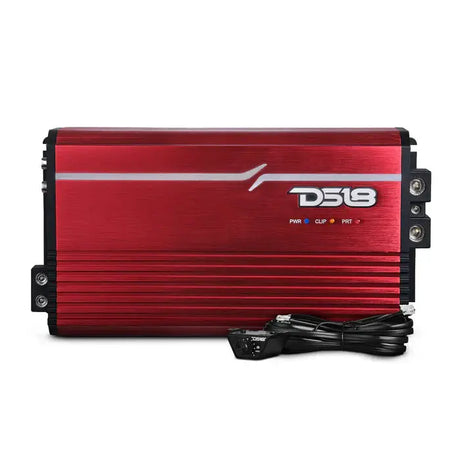 DS18 DS18 FRP-3.5K/RD FRP Compact Full-Range Class D 1-Channel Amplifier 3,500 Watts Rms @ 1-Ohm RED - Car Audio