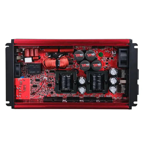 DS18 DS18 FRP-3.5K/RD FRP Compact Full-Range Class D 1-Channel Amplifier 3,500 Watts Rms @ 1-Ohm RED - Car Audio