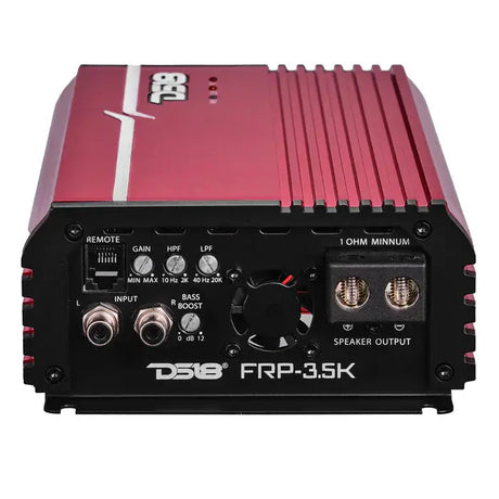 DS18 DS18 FRP-3.5K/RD FRP Compact Full-Range Class D 1-Channel Amplifier 3,500 Watts Rms @ 1-Ohm RED - Car Audio