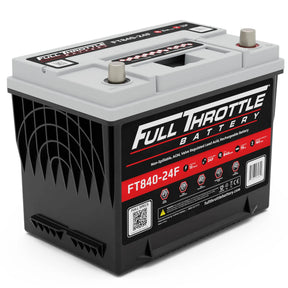 Full Throttle FT840-24F battery - front three-quarter view