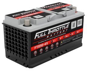 Full Throttle FT890-49 battery - front three-quarter view