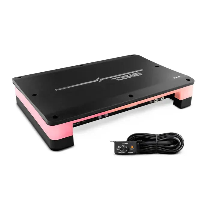 DS18 FX-1 Flush Mount / Surface Mount 1 Channel Monoblock Class D Amplifier With Acrylic Cover for Custom Installation 1 X 900W RMS @1 Ohm - Trinity Car Audio